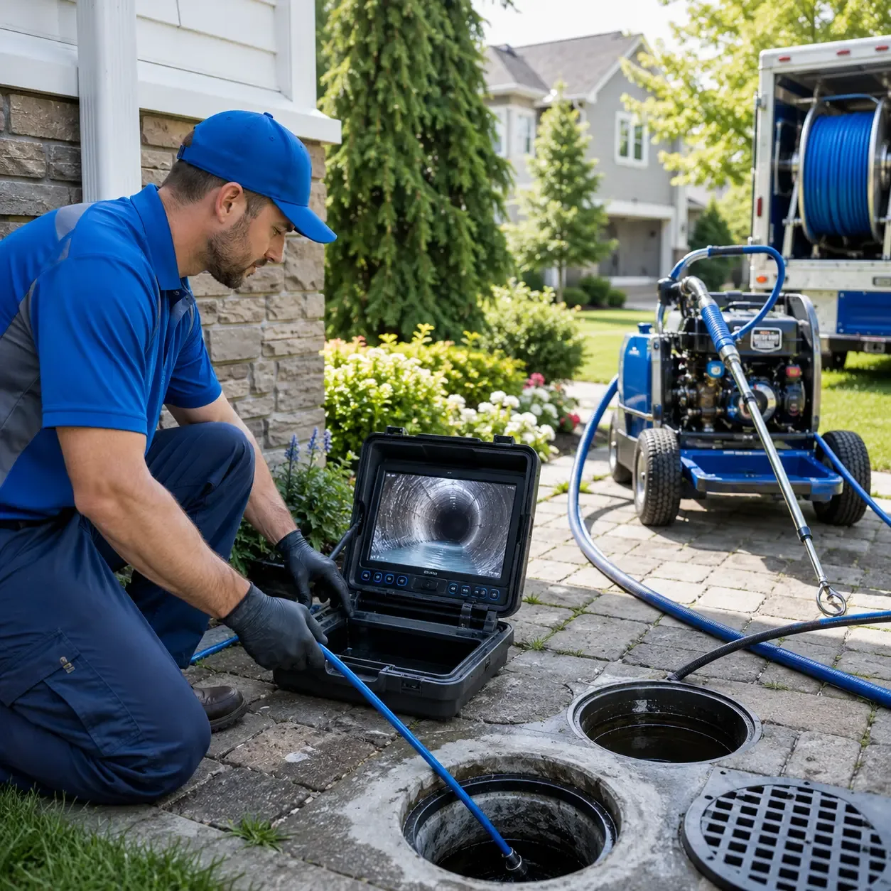Outdoor drain cleaning professionals serving Grand Island, NY