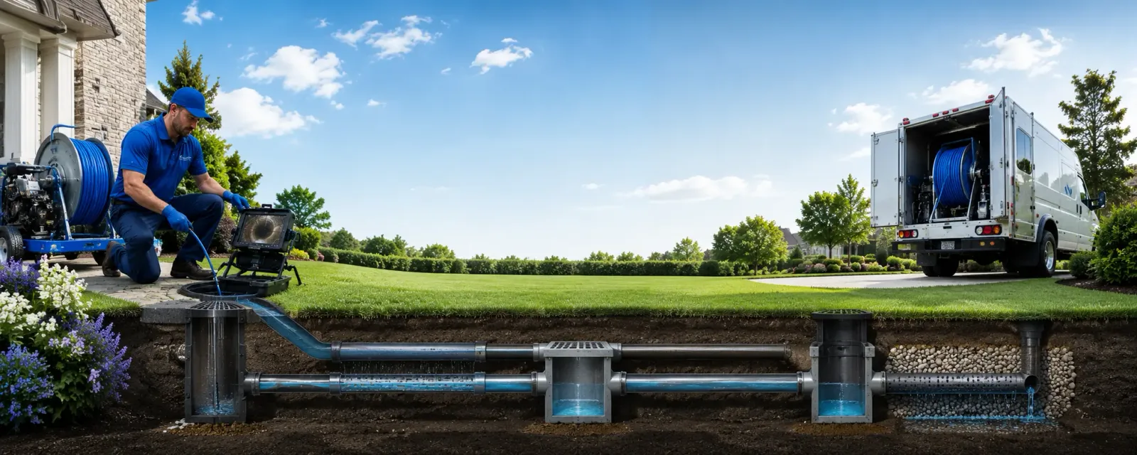 Outdoor drain cleaning information for Grand Island, NY